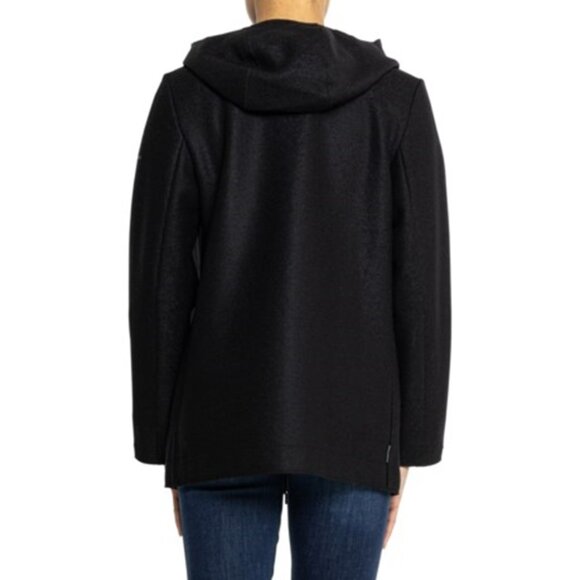 Icebreaker Felted Merino Wool Hooded Jacket - Black, XS - Picture 2 of 8